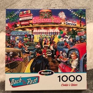 RoseArt Retro Diner Puzzle - Vibrant Multicolor Scene